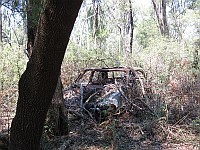 Vic - Toorloo Arm - Old Princes Highway abandoned car (8 Feb 2010)